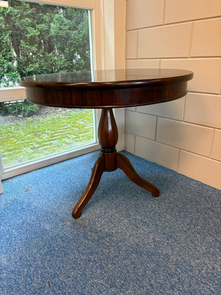 Mahonie houten tafel, Ophalen of Verzenden