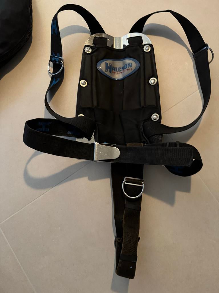 RVS Backplate met Webbing en BC Storage Halcyon, Watersport en Boten, Ophalen of Verzenden, Gebruikt, Trimvest of Wing