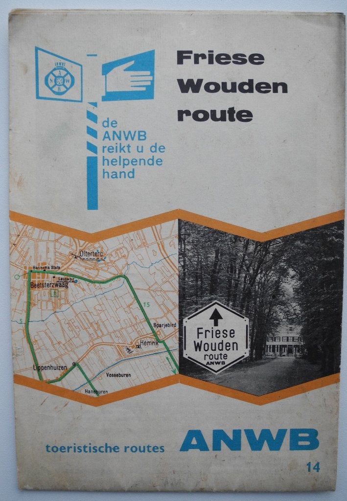 Friese Woudenroute uit 1966 uitgave ANWB. Beetsterzwaag e.o., Boeken, Gelezen, Overige typen, Ophalen of Verzenden, 1800 tot 2000