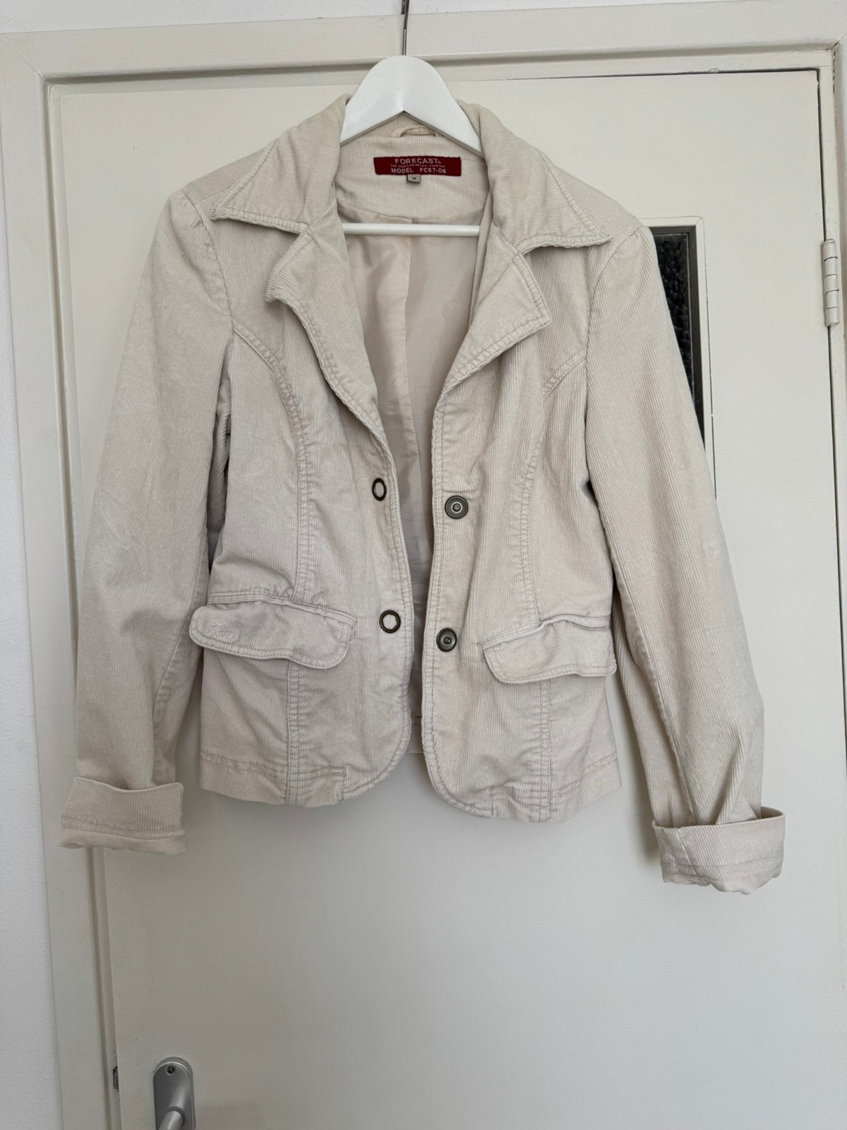 Folkard corduroy jasje maat M, Ophalen of Verzenden, Zo goed als nieuw, Maat 38/40 (M), Beige