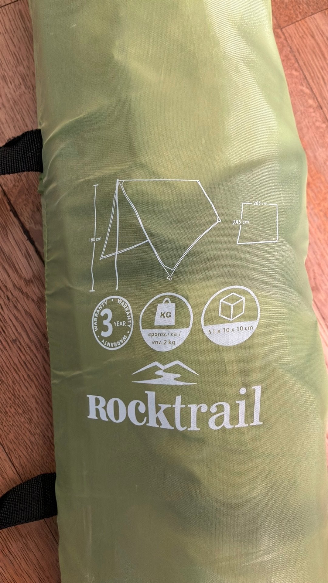 Rocktrail tarp 285x285 cm – nieuw/ongebruikt, Verzenden, Nieuw