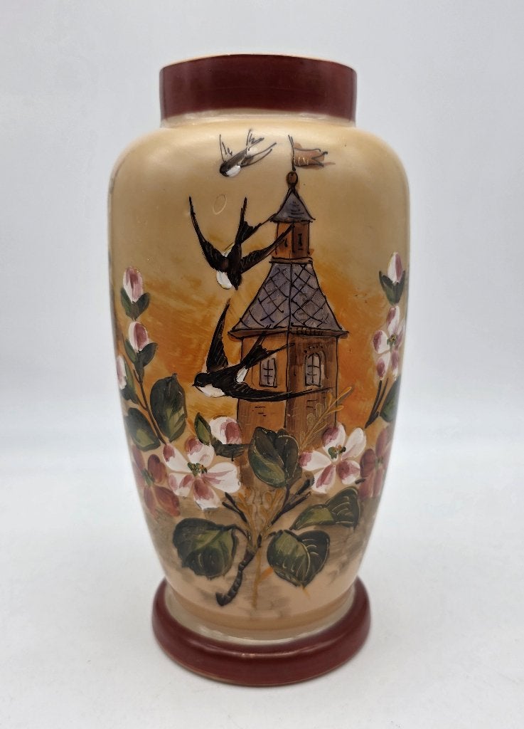 Opaline Vaas - Antiek Vintage, Antiek en Kunst, Antiek | Vazen, Ophalen of Verzenden