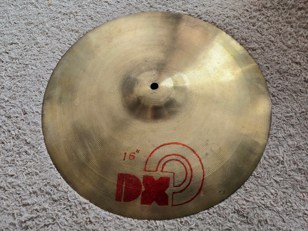 DX 16'' ins bekken., Ophalen of Verzenden, Gebruikt, Drums of Percussie