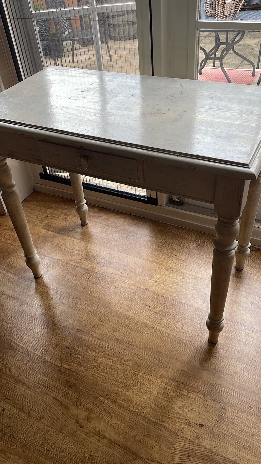 Site table , white wash, Huis en Inrichting, Tafels | Sidetables, Ophalen, 50 tot 100 cm, Landelijk, Brocante., Grenenhout