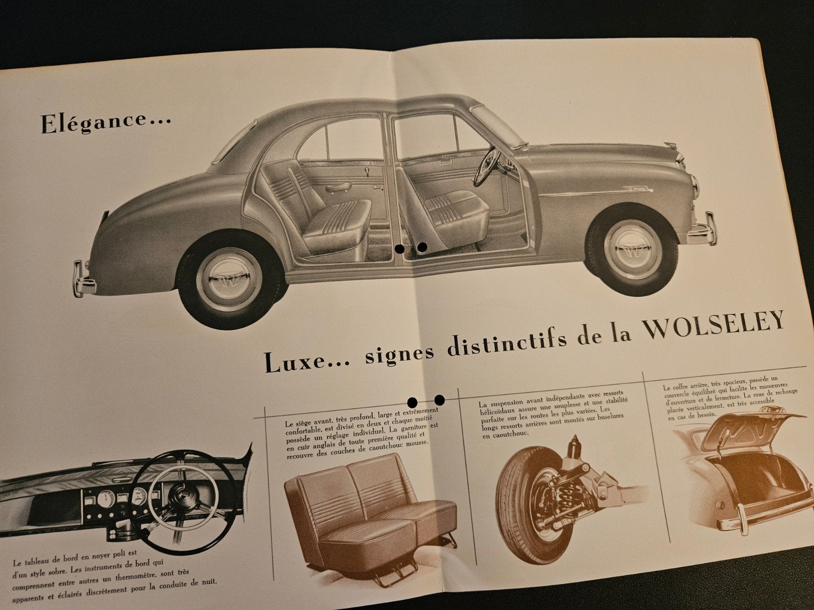 Brochure Wolseley 4-44 1953, Ophalen of Verzenden, Zo goed als nieuw, Overige merken