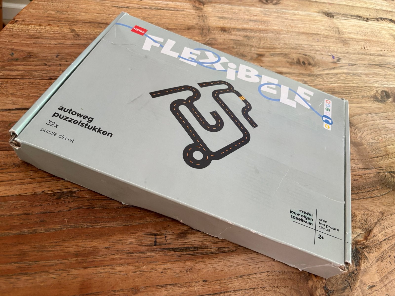 Flexibele autoweg autobaan puzzelstukken pvc HEMA, Ophalen of Verzenden, Zo goed als nieuw