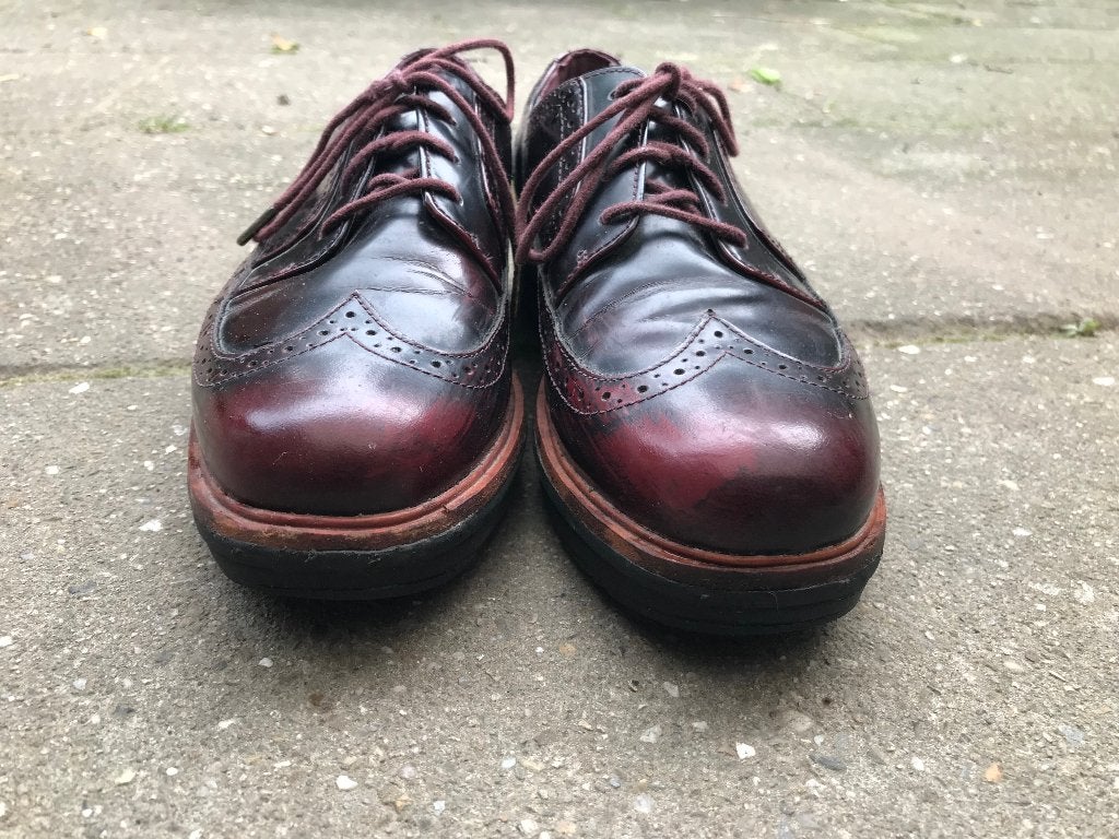 roodbruine leren brogues maat 39, Ophalen of Verzenden, Zo goed als nieuw, Bruin