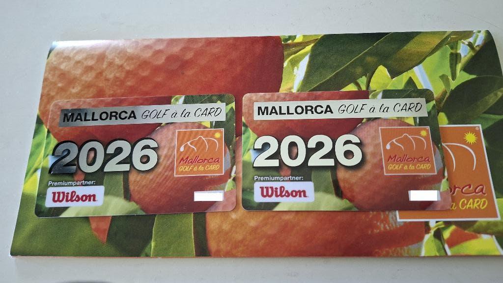 Mallorca golfbanen vouchers, Tickets en Kaartjes, Kortingen en Cadeaubonnen, Twee personen, Kortingsbon, Overige typen