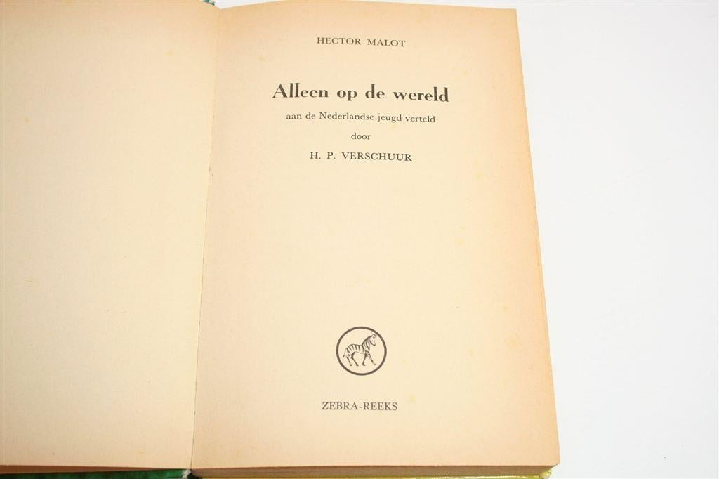 Vintage Alleen op De Wereld [ca. 1950] — Uit De Zebra-Reeks, Ophalen of Verzenden, Gelezen