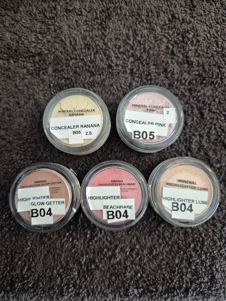L, OYE highlighters concealer pink,concealer banana NIEUW, Ophalen, Overige kleuren, Gehele gezicht, Nieuw