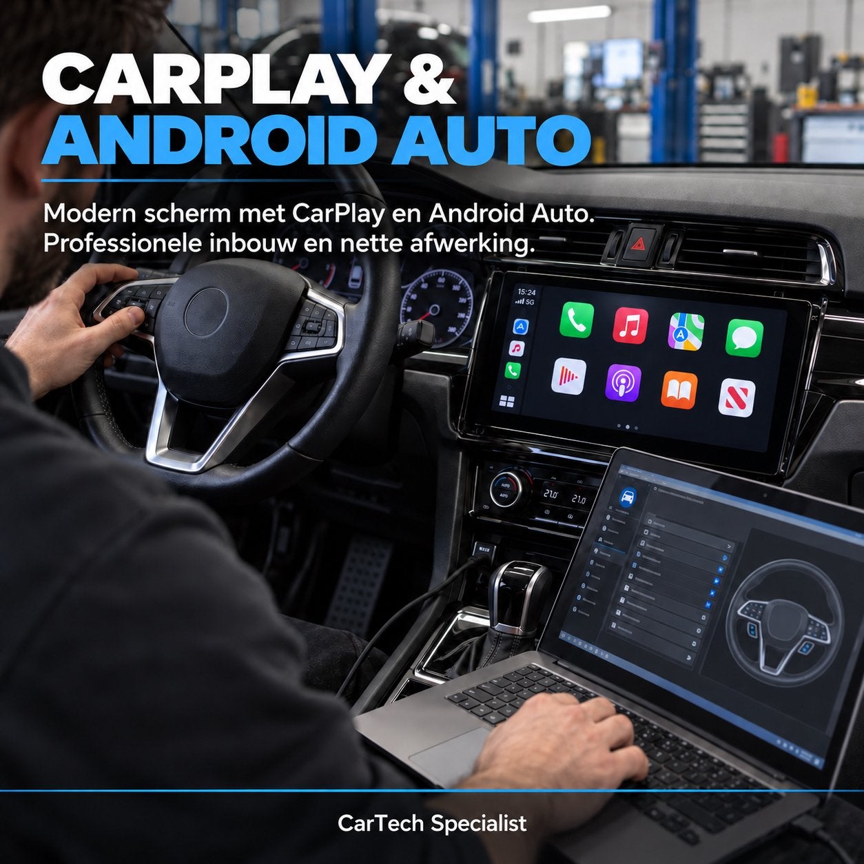 Apple CarPlay & Android Auto Inbouwen | Compleet, Ophalen, Nieuw