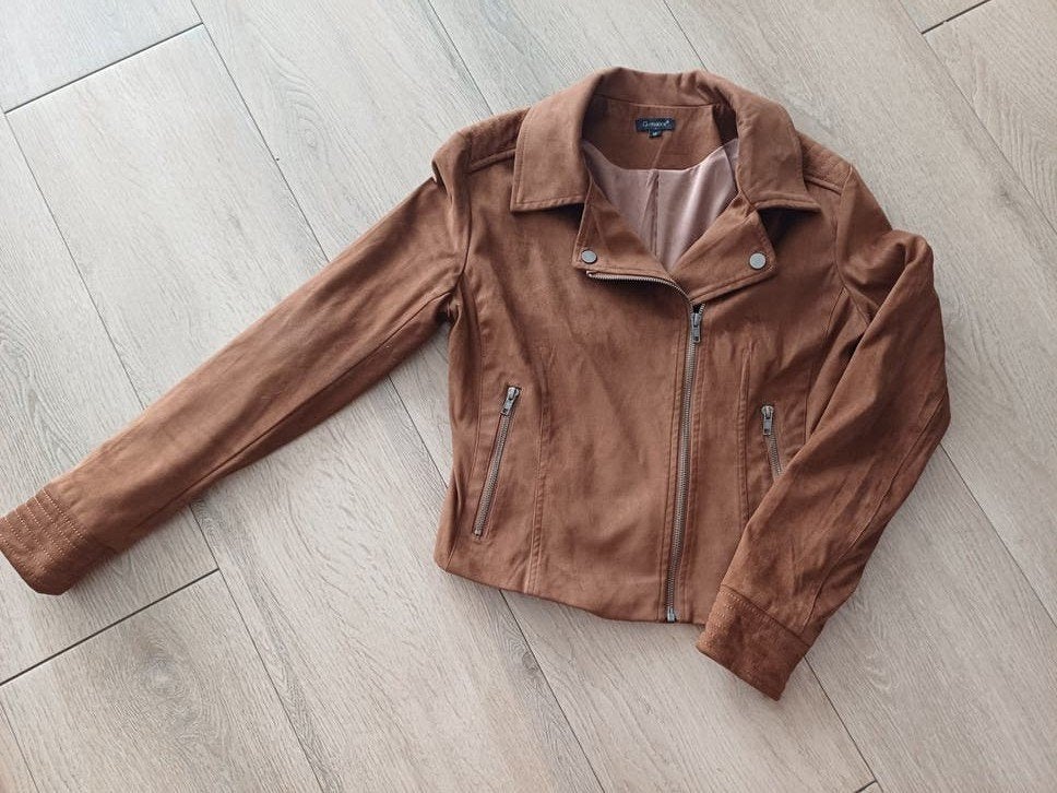 Bikerjasje van G-Maxx maat S/M, izgs, Ophalen of Verzenden, Zo goed als nieuw, Maat 38/40 (M), Bruin