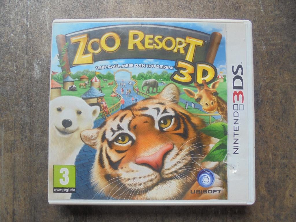Zoo Resort 3D voor 3DS (zie foto's), 1 speler, Ophalen of Verzenden, Gebruikt, Vanaf 3 jaar