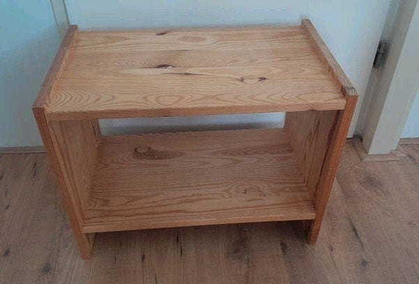 Ikea grenen nachtkastje bijzettafeltje, Ophalen, Gebruikt, Minder dan 45 cm, Minder dan 55 cm