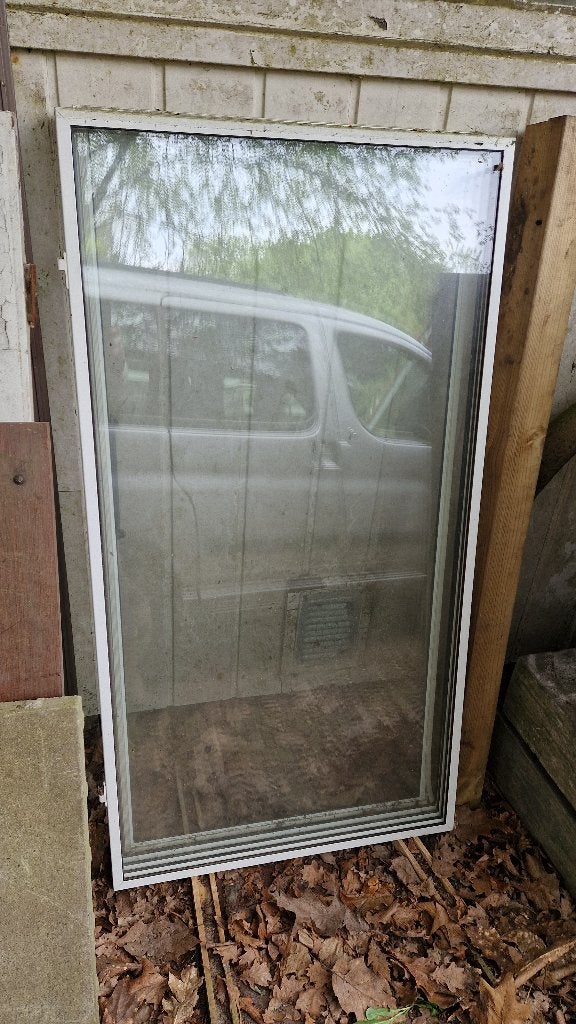 Voorzetramen 3X (stuks) met aluminium randen., Doe-het-zelf en Verbouw, Glas en Ramen, Ophalen, Gebruikt, Minder dan 80 cm, Overige typen