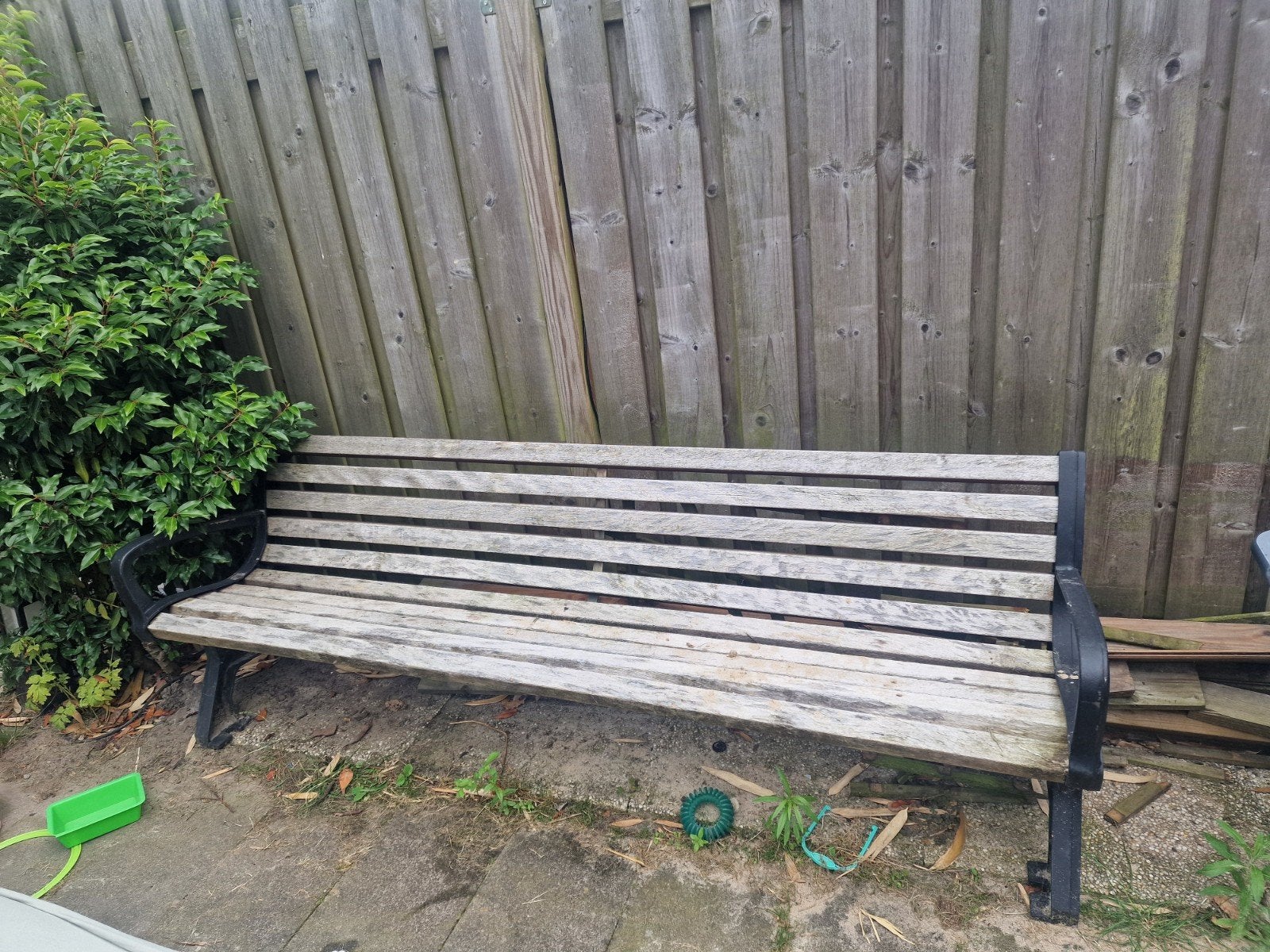 Robuuste tuinbank (hardhout), Tuin en Terras, Ophalen, Hout