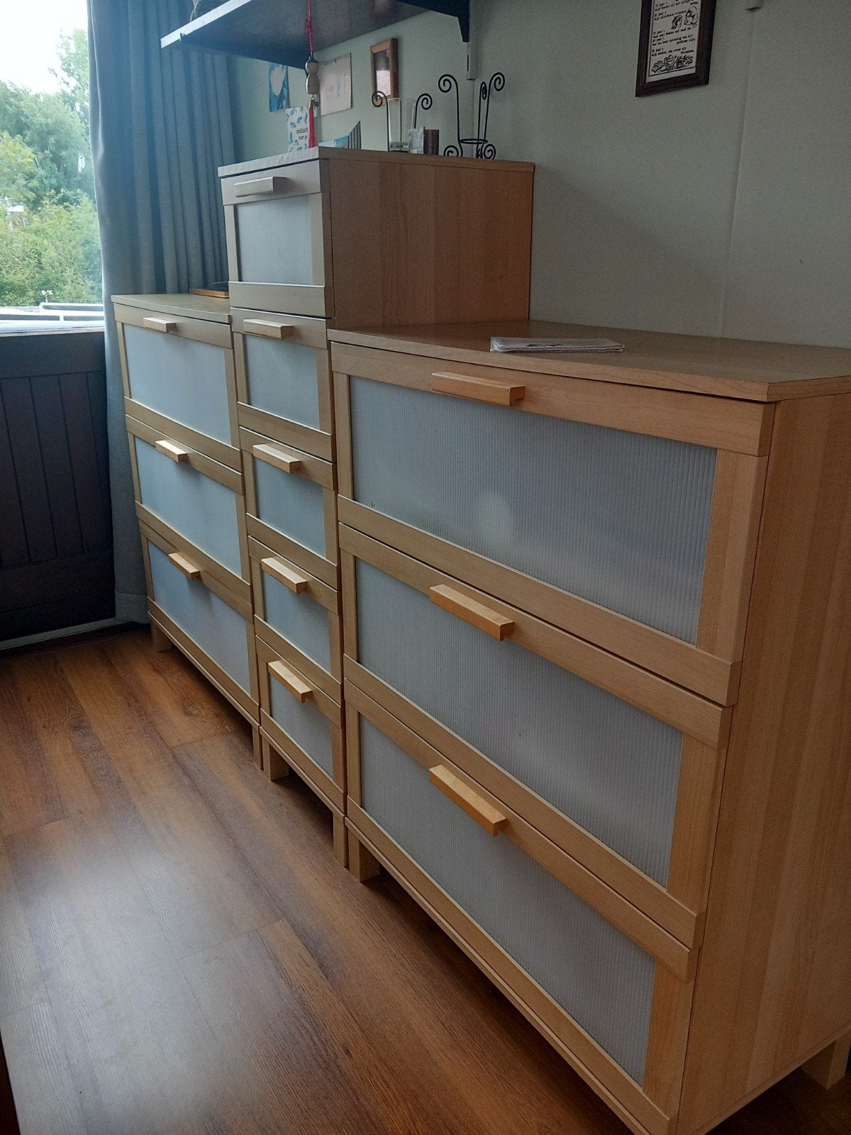Ladenkast IKEA (Aneboda) 3 stuks, Huis en Inrichting, Kasten | Ladekasten, Ophalen, Gebruikt, 5 laden of meer, 100 tot 150 cm