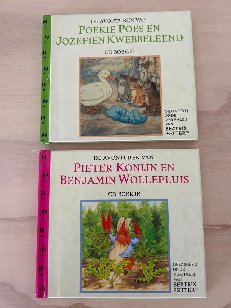 2 Beatrix Potter CD-boekjes: Pieter Konijn en Poekie Poes, Boeken, Ophalen of Verzenden, Nieuw, Fictie algemeen