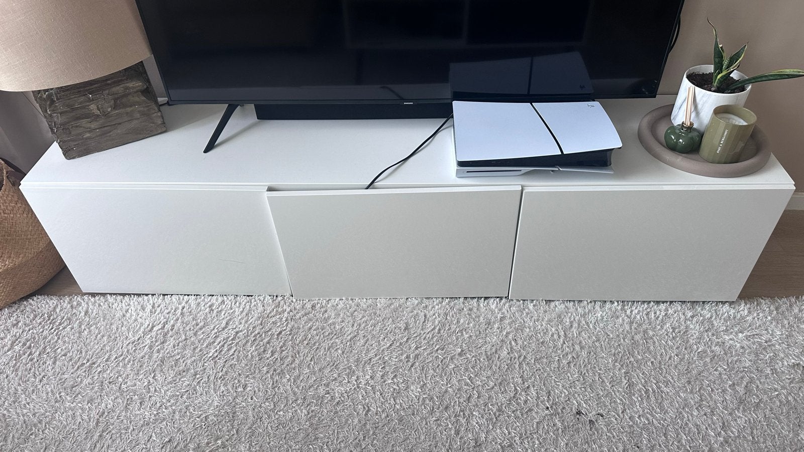 IKEA TV meubel wit 180x42x38 cm - Goede staat