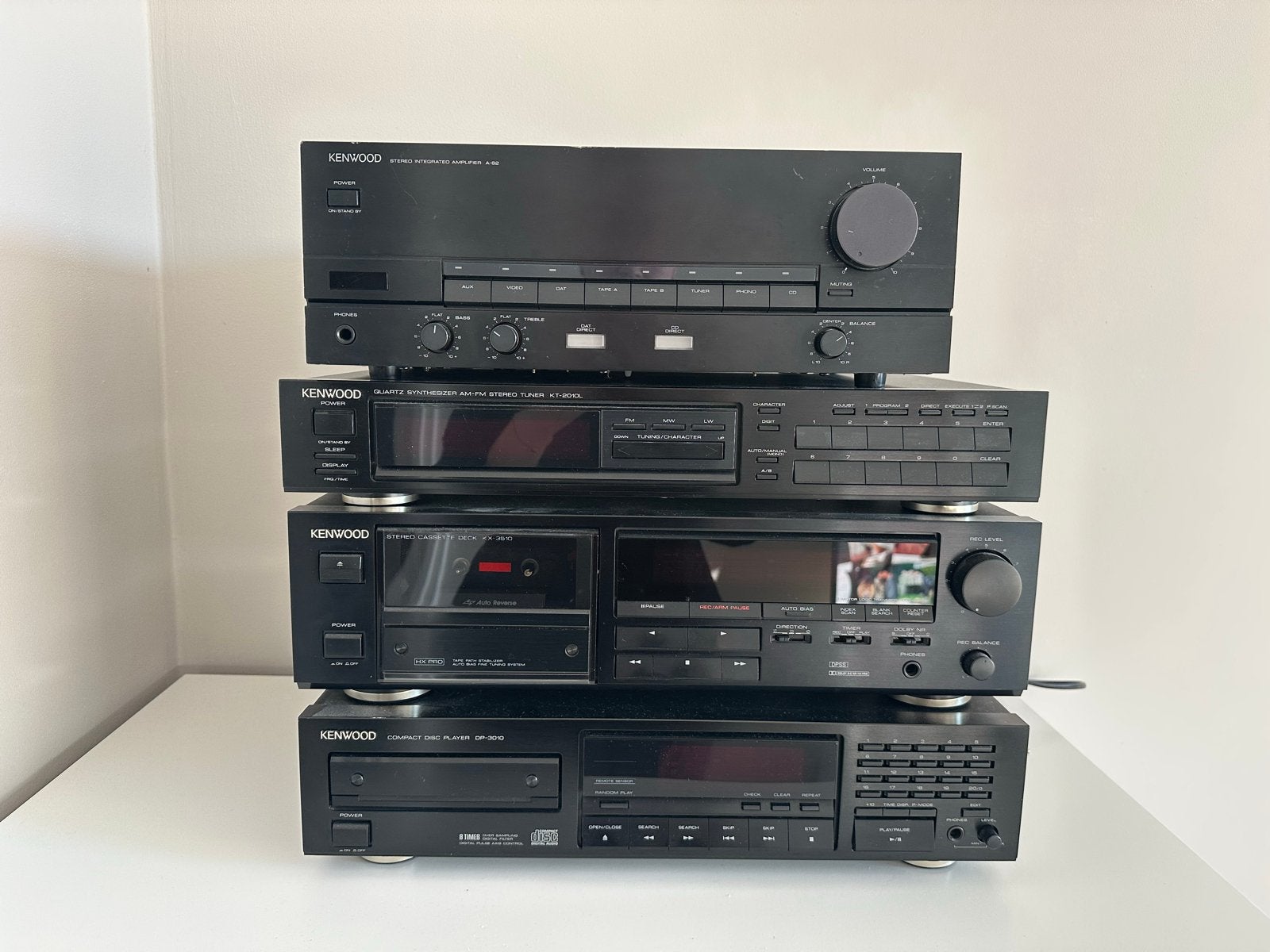 Kenwood Stereo Set - Versterker, Tuner, Cassettedeck, CD-spe, Ophalen, Gebruikt, Cassettedeck, Losse componenten