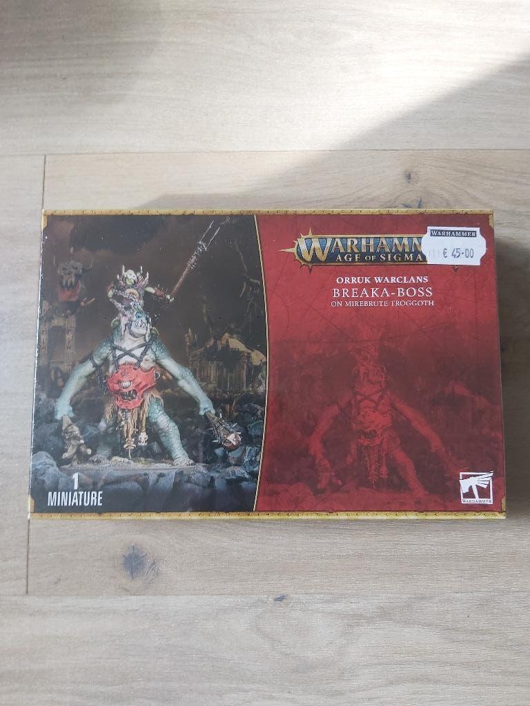 Breaka-boss on Mirebrute Troggoth Orruk  Age of Sigmar, Ophalen of Verzenden, Nieuw, Warhammer, Figuurtje(s)