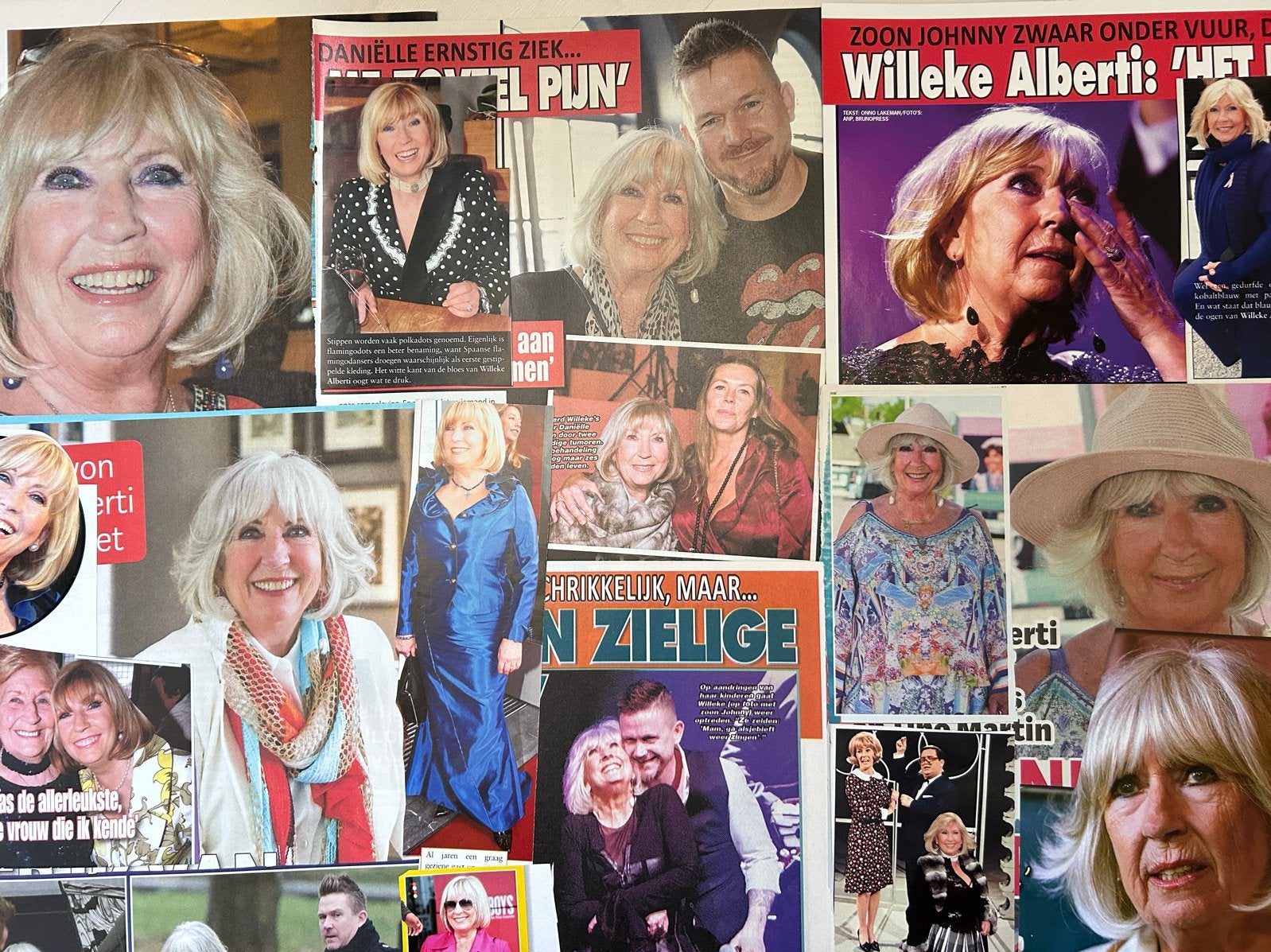 35 knipsels van Willeke Alberti, Verzamelen, Ophalen of Verzenden, 1980 tot heden, Nederland, Knipsel(s)