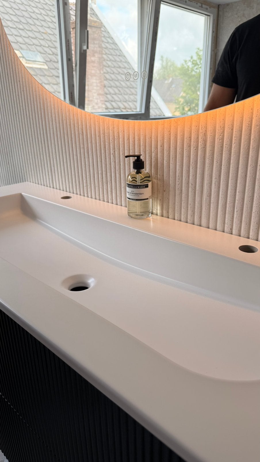 Porcelanosa cancun Bianco canel 2,5 Ribbeltegel, Ophalen, 60 cm of meer, Keramiek, Zo goed als nieuw