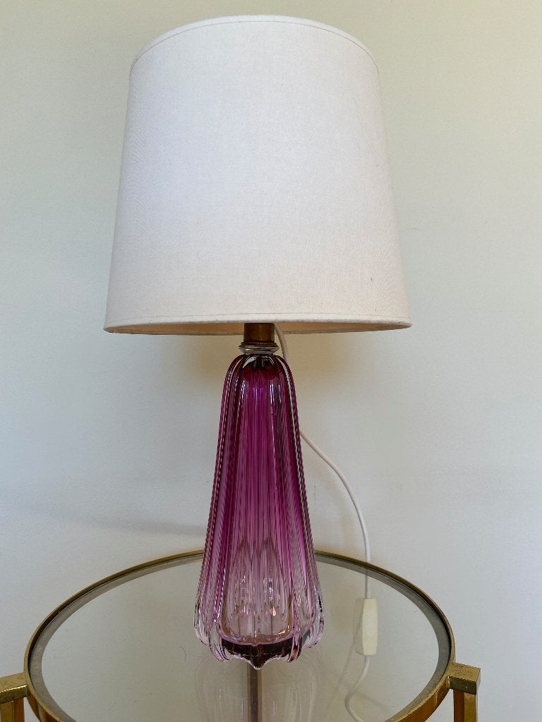 Val Saint Lambert lamp kristal, Huis en Inrichting, Ophalen of Verzenden, Midcentury modern
