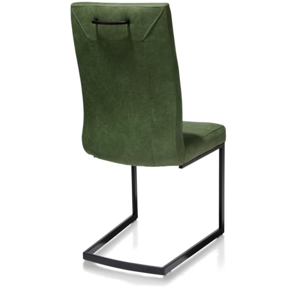 6 Nieuwe stoelen, Groen, off-Black frame + greep Malene H&H, Ophalen, Overige kleuren, Nieuw, Stof