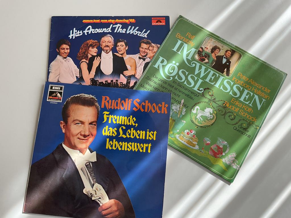 LP's James Last, Rudolf Schock, Peter Alexander - 3 stuks, Cd's en Dvd's, Vinyl | Pop, Ophalen, Gebruikt, 12 inch
