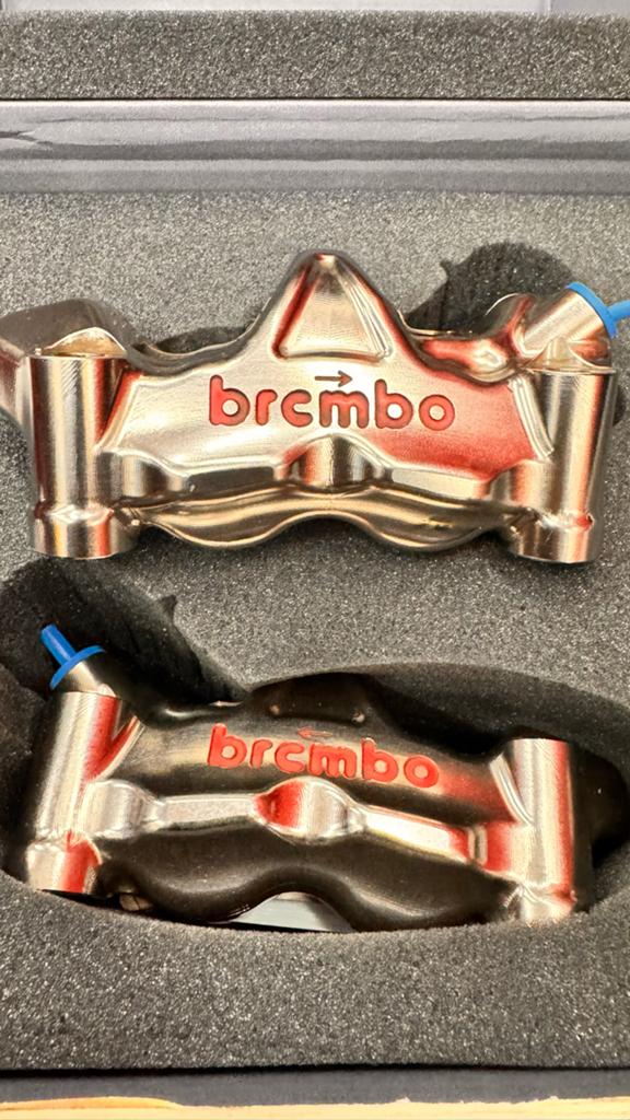 Brembo GP4-RX 108mm Remklauwen - bijna Nieuw in Doos, Motoren, Ophalen of Verzenden, Gebruikt