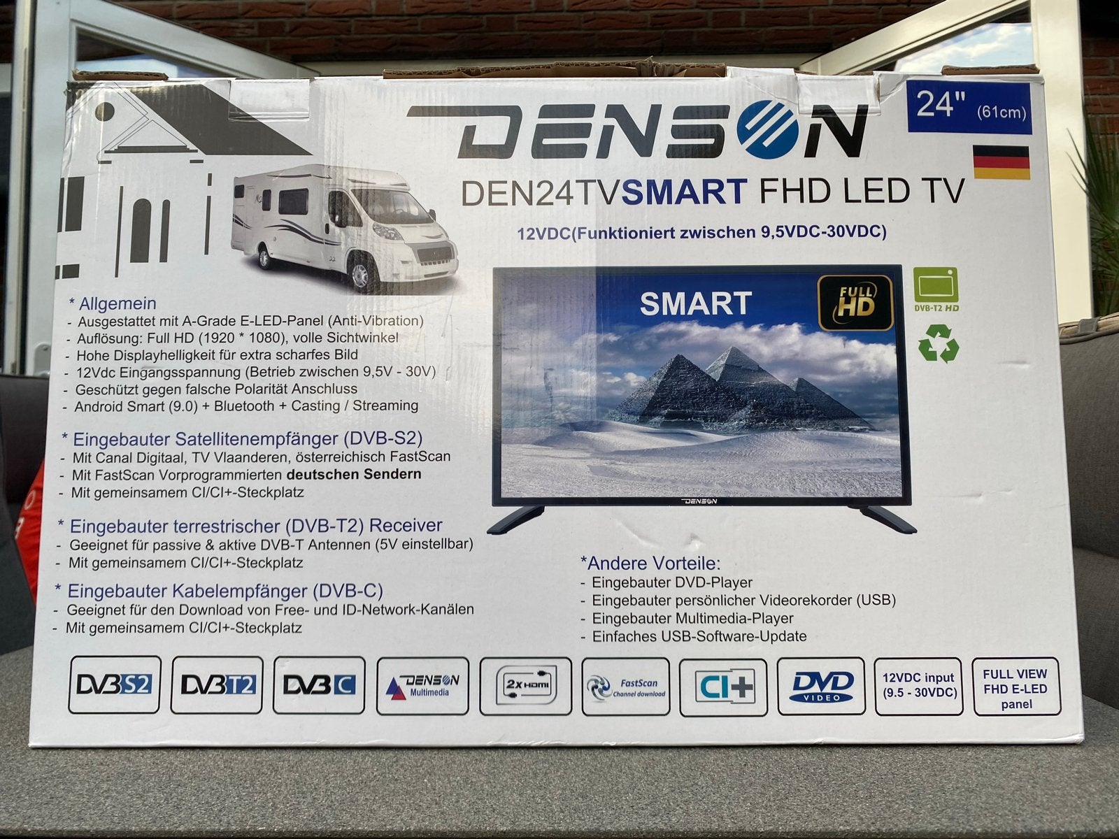 Denson DEN24TVSMART FHD LED TV 24 inch (61 cm) nieuw!, Ophalen of Verzenden, Nieuw