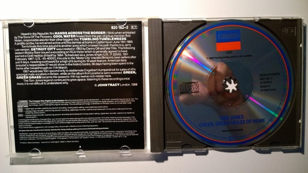 Tom Jones - Green, Green Grass Of Home, Ophalen of Verzenden, Zo goed als nieuw