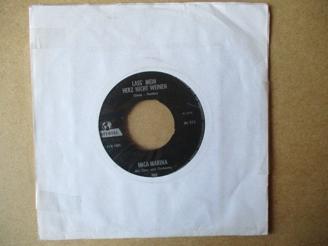 s3521 imca marina - lass mein herz nicht weinen, Ophalen, Gebruikt, 7 inch, Overige genres