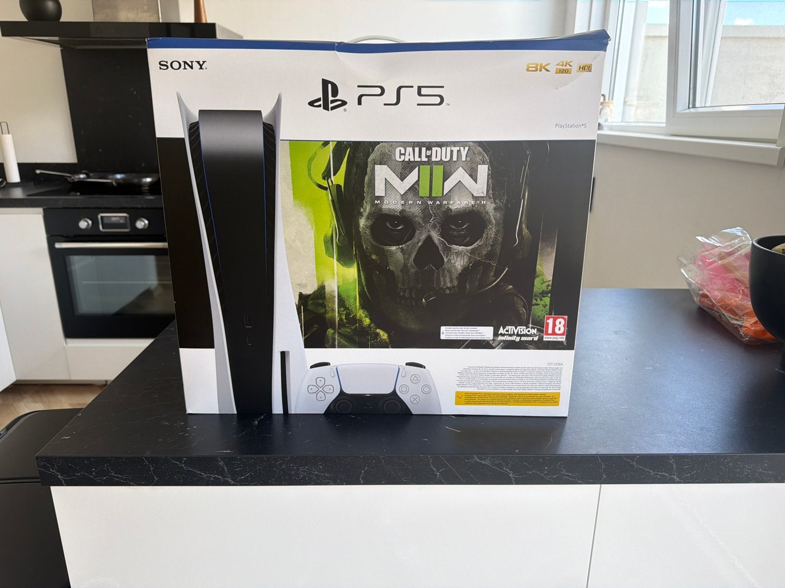 PlayStation 5 Disc Edition  1controller+ headset 2 games, Ophalen of Verzenden, Zo goed als nieuw, Playstation 5