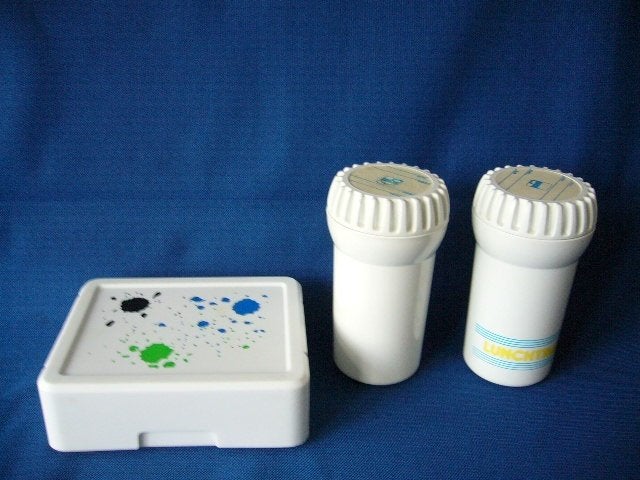 vintage Mepal brooddoos en 2 drinkbekers izgs, Ophalen of Verzenden, Zo goed als nieuw