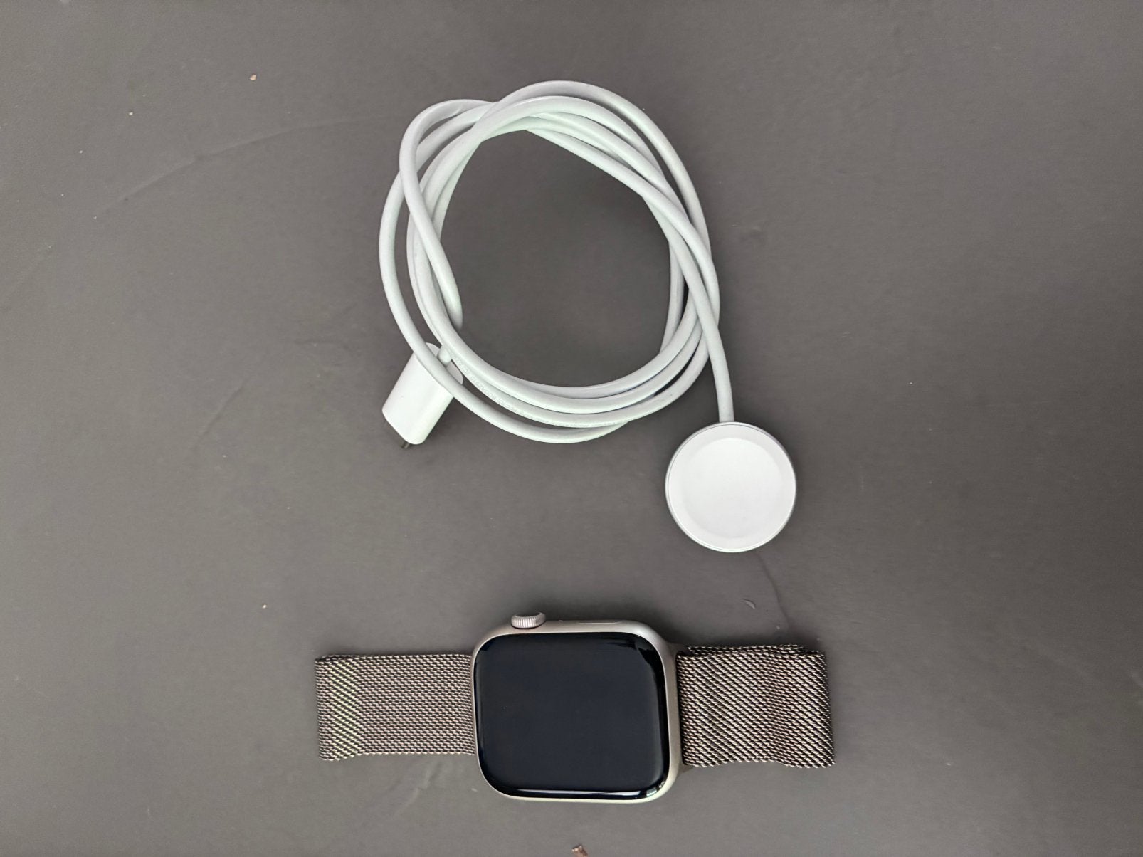 Apple Watch Series 9 (45mm) Starlight + Extra’s, Sieraden, Tassen en Uiterlijk, Ophalen, Zo goed als nieuw, IOS