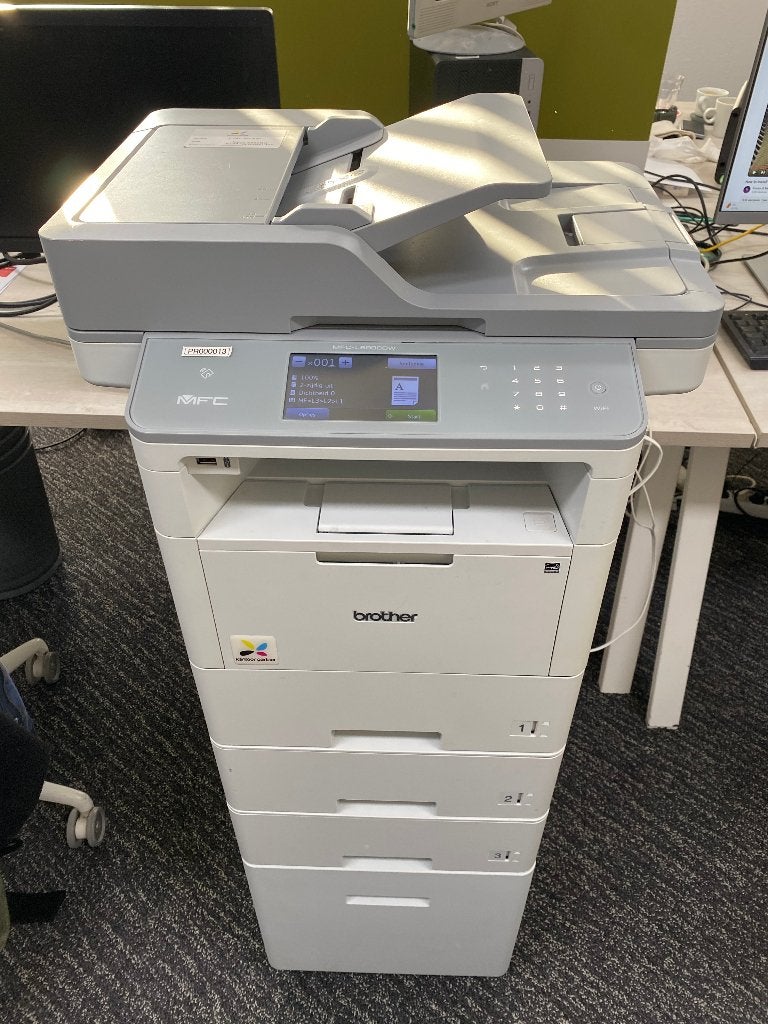 Brother MFC-L6900DW MFP + 2x 500 vel + kast, All-in-one, Ingebouwde Wi-Fi, Zo goed als nieuw, Brother