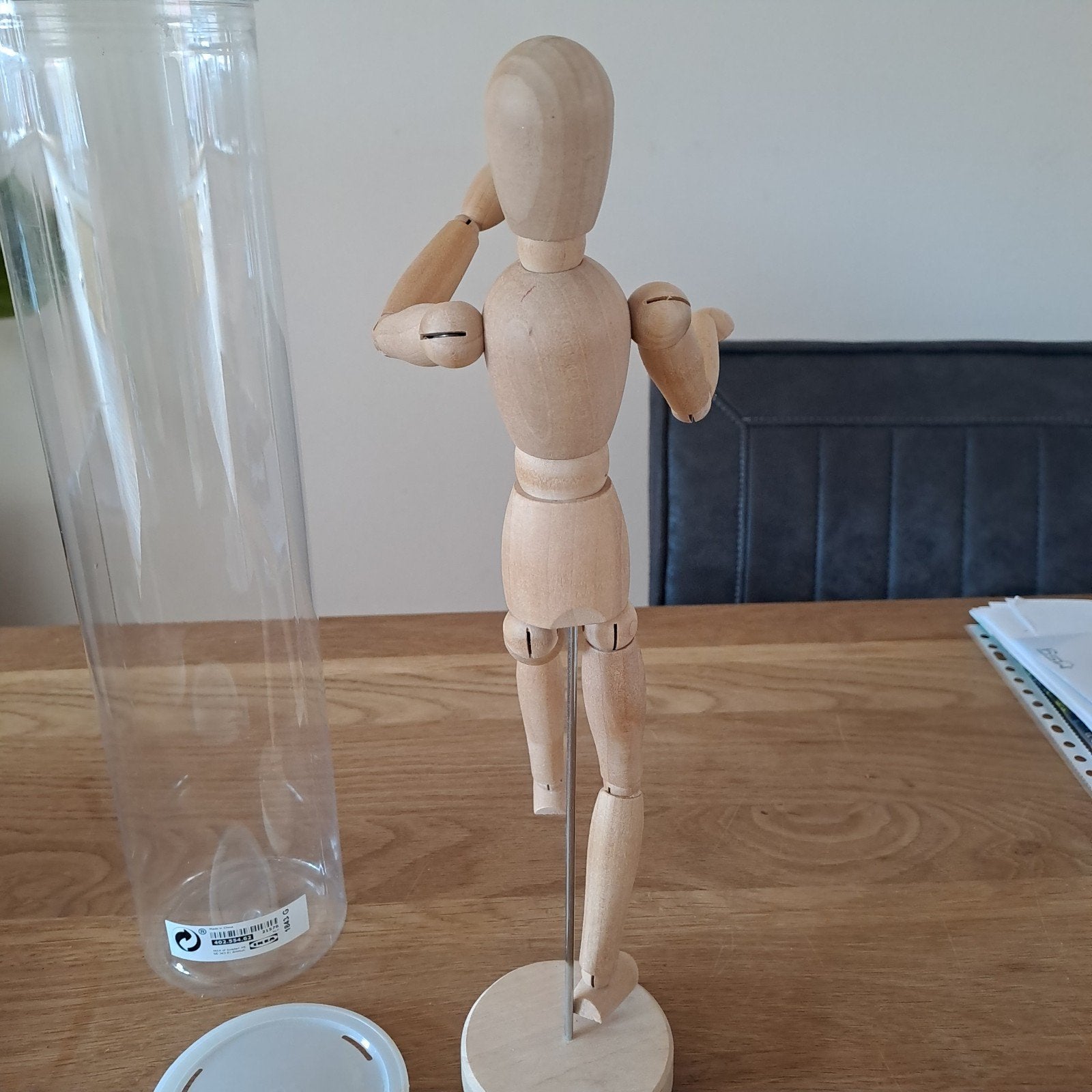 Houten tekenpop / paspop - 30 cm, Ophalen of Verzenden, Zo goed als nieuw, Overige typen