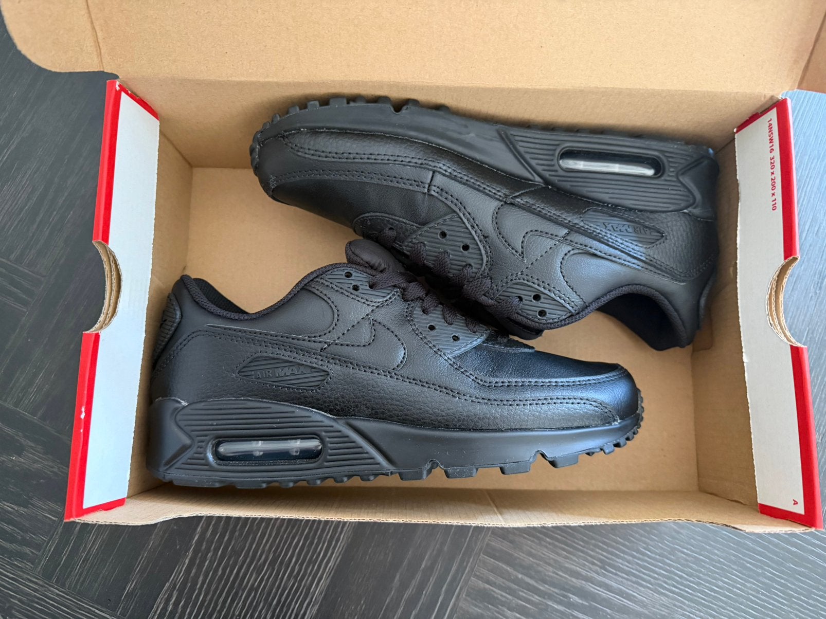 Nike Air Max 90 LTR black leather 39 nieuw!, Kleding | Heren, Schoenen, Zwart, Nieuw, Ophalen of Verzenden, Sneakers of Gympen