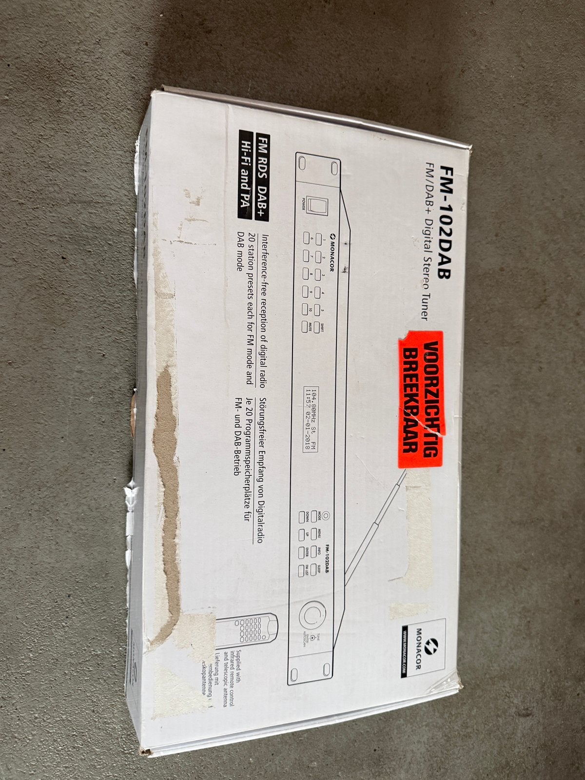 Monacor FM-102DAB, Ophalen, Zo goed als nieuw