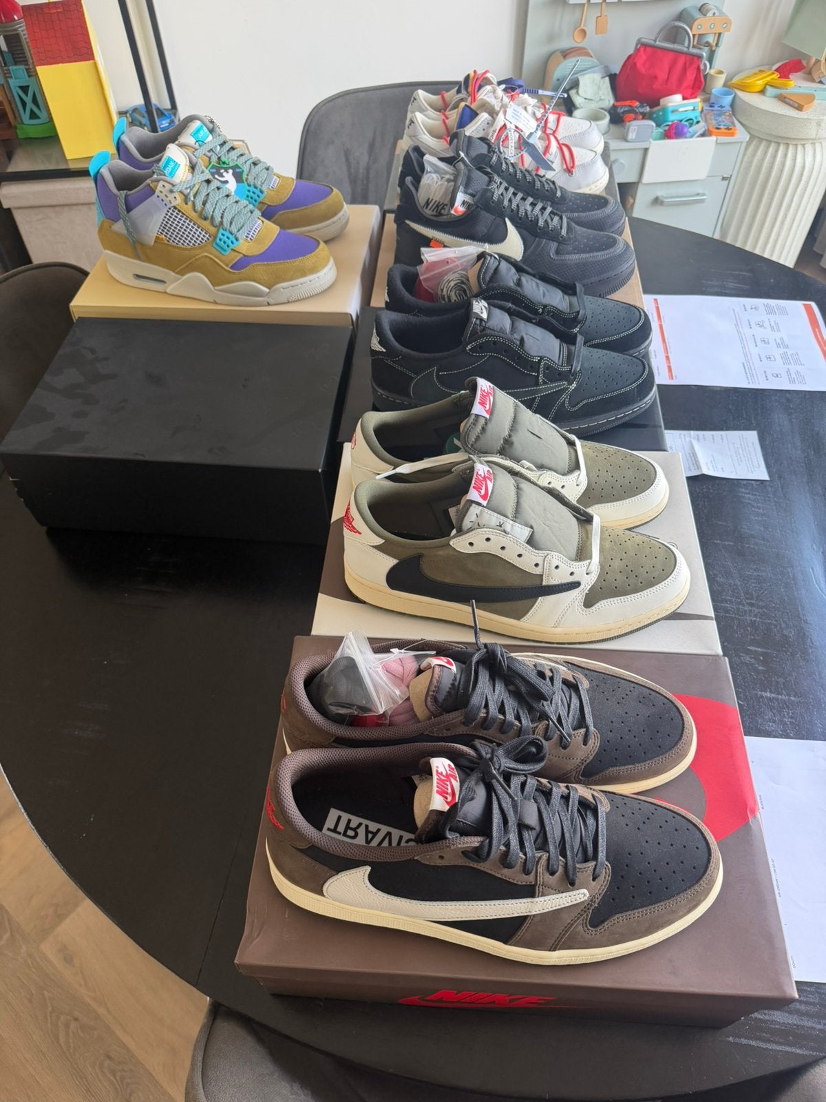 Travis Scott , Off White , Union deadstock sneakers, Overige kleuren, Nieuw, Ophalen of Verzenden, Sneakers of Gympen