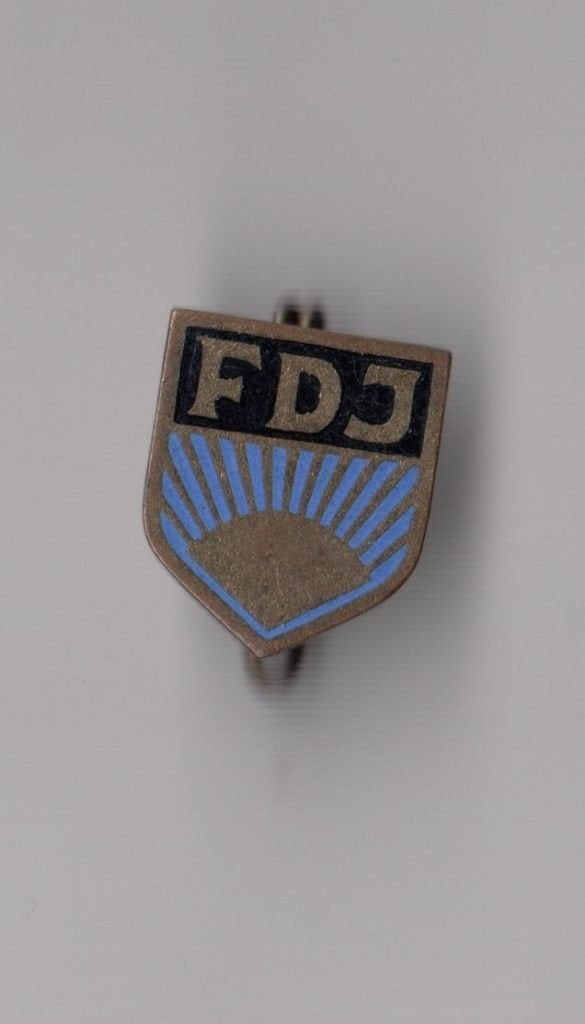 FDJ Duitsland broche, Gebruikt, Niet vindbaar, Niet vindbaar, Speldje of Pin