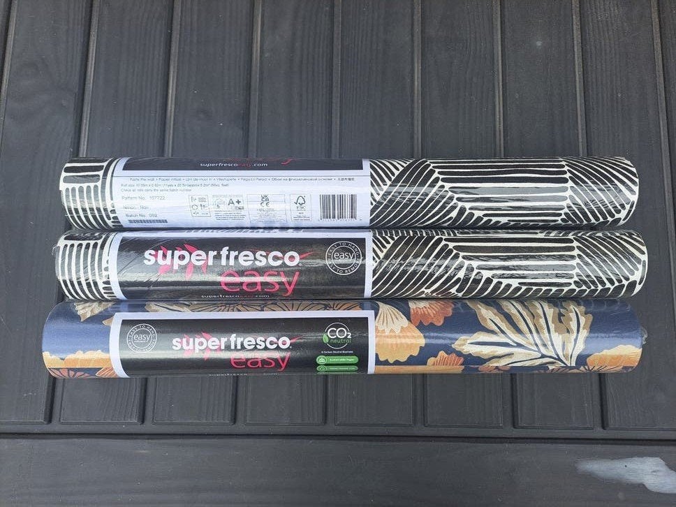 Superfresco Easy Behang - Diverse patronen, Huis en Inrichting, Stoffering | Behang, Wit, Zwart, Ophalen of Verzenden