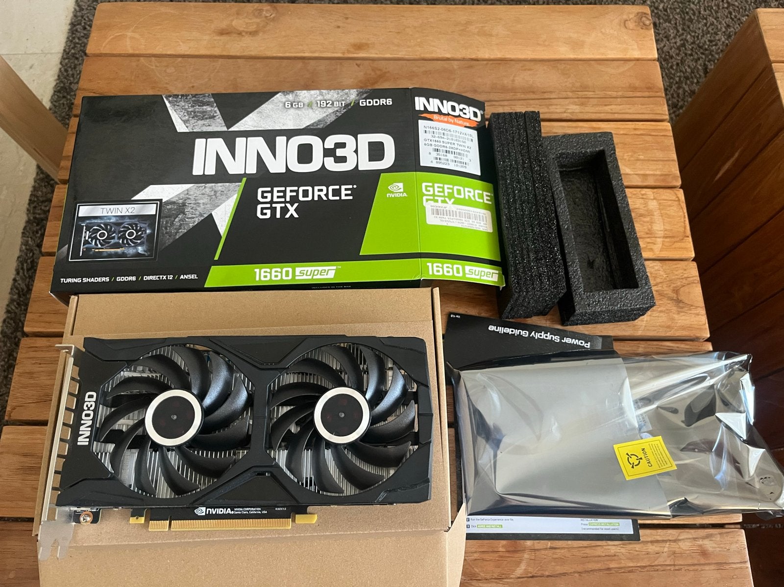 INNO3D GeForce GTX 1660 Super Twin X2 - Zo goed als nieuw, Computers en Software, PCI-Express 3, HDMI, GDDR6, Ophalen of Verzenden