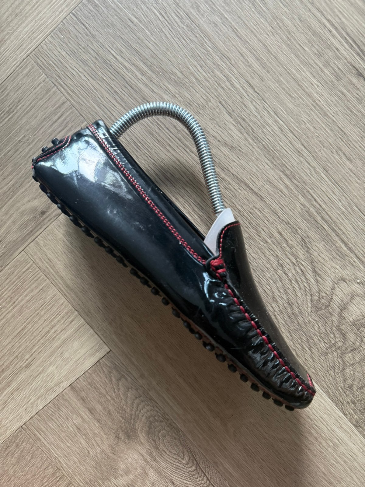 Tod’s x Ferrari loafers patent black 36.5, Verzenden, Zo goed als nieuw, Zwart, Instappers