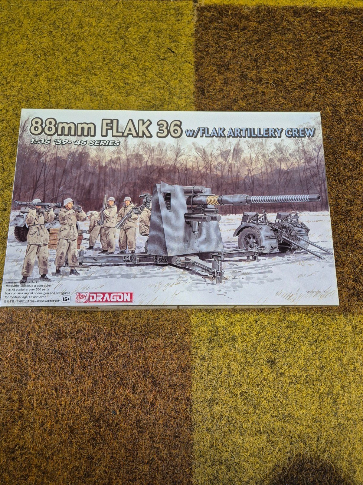 DRAGON - 88mm FLAK36, Overige merken, Tank, 1:32 tot 1:50, Nieuw