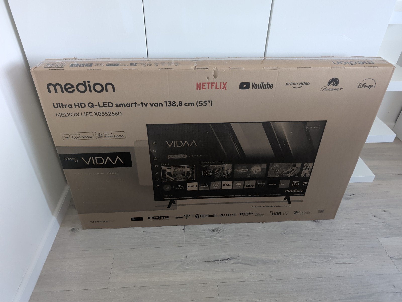 Medion Ultra HD Q-LED Smart TV 55 inch (138,8 cm), QLED, 50 Hz, Nieuw, 100 cm of meer