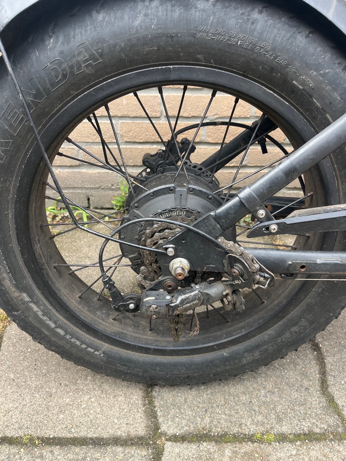 Fatbike motor 1000 watt in goede staat zonder schijfremmen, Fietsen en Brommers, Elektrische fietsen, 51 tot 55 cm, Ophalen, Gebruikt