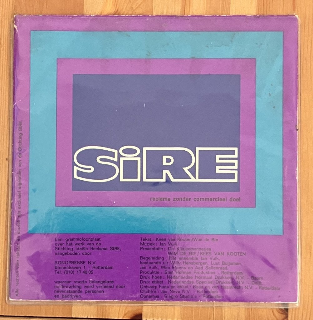 Flexi-single cabaret Koot en Bie / De Klisjeemannetjes: SiRE, Gebruikt, Overige genres, 7 inch, Ophalen of Verzenden